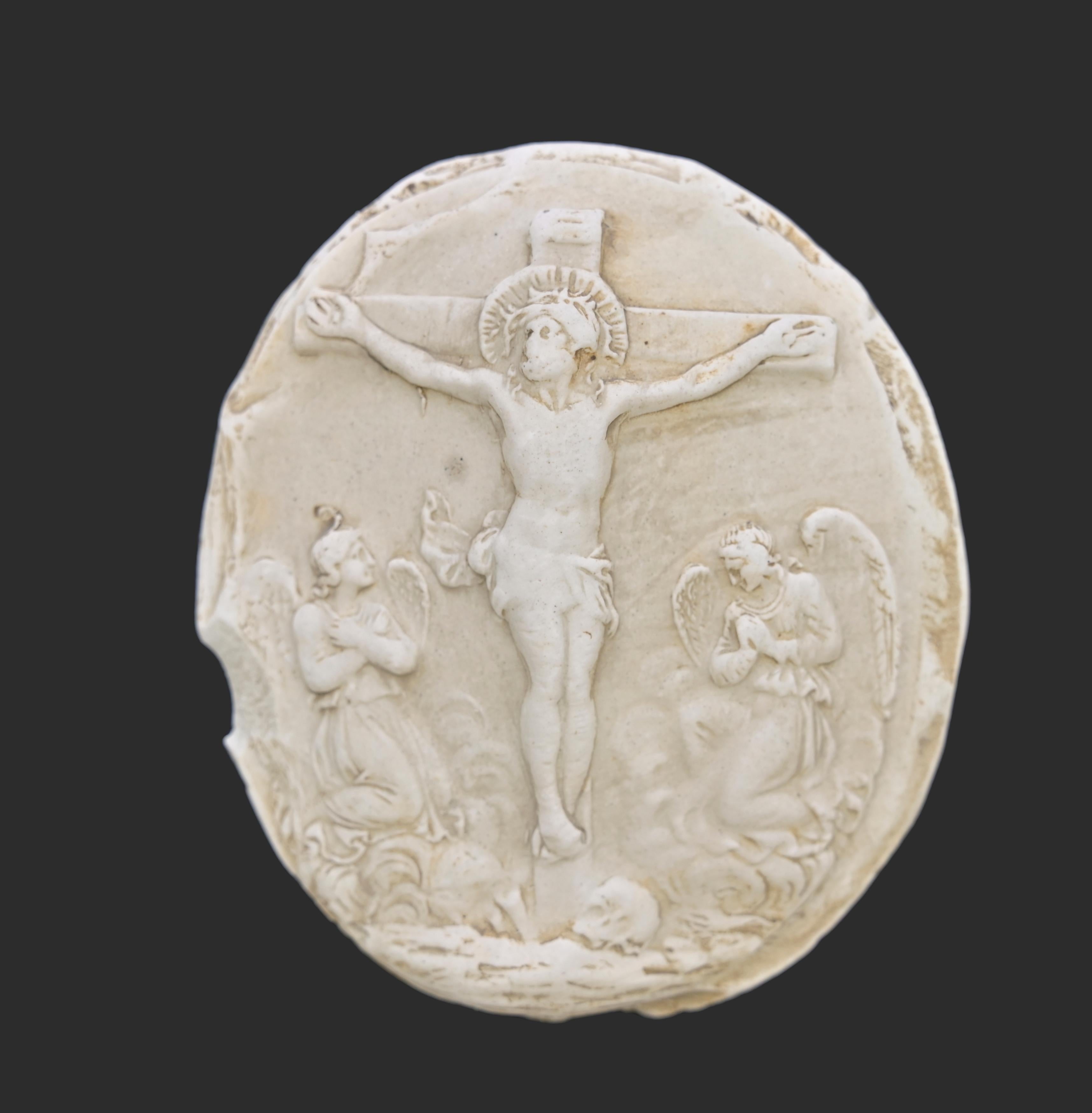 Ancienne intaille camée néoclassique représentant Jésus-Christ sur le... 19e siècle Bon état - En vente à Roma, IT
