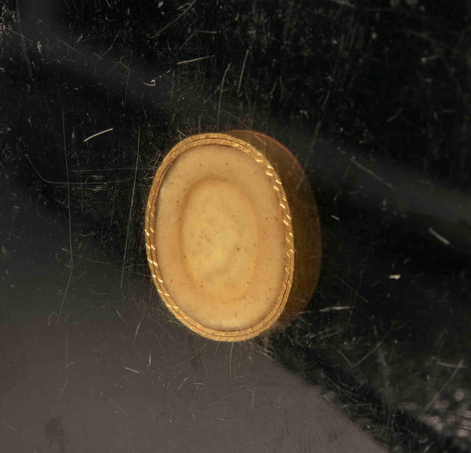 italien Ancienne intaille camée néoclassique avec boîtier en plexiglas, 19e siècle en vente