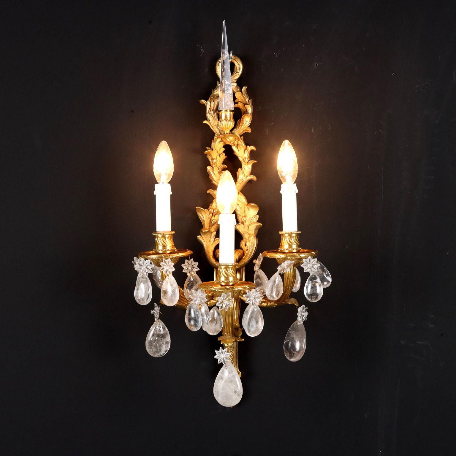 Italian Ancient Neoclassical Style Wall Lamps, Italy, 20th Century