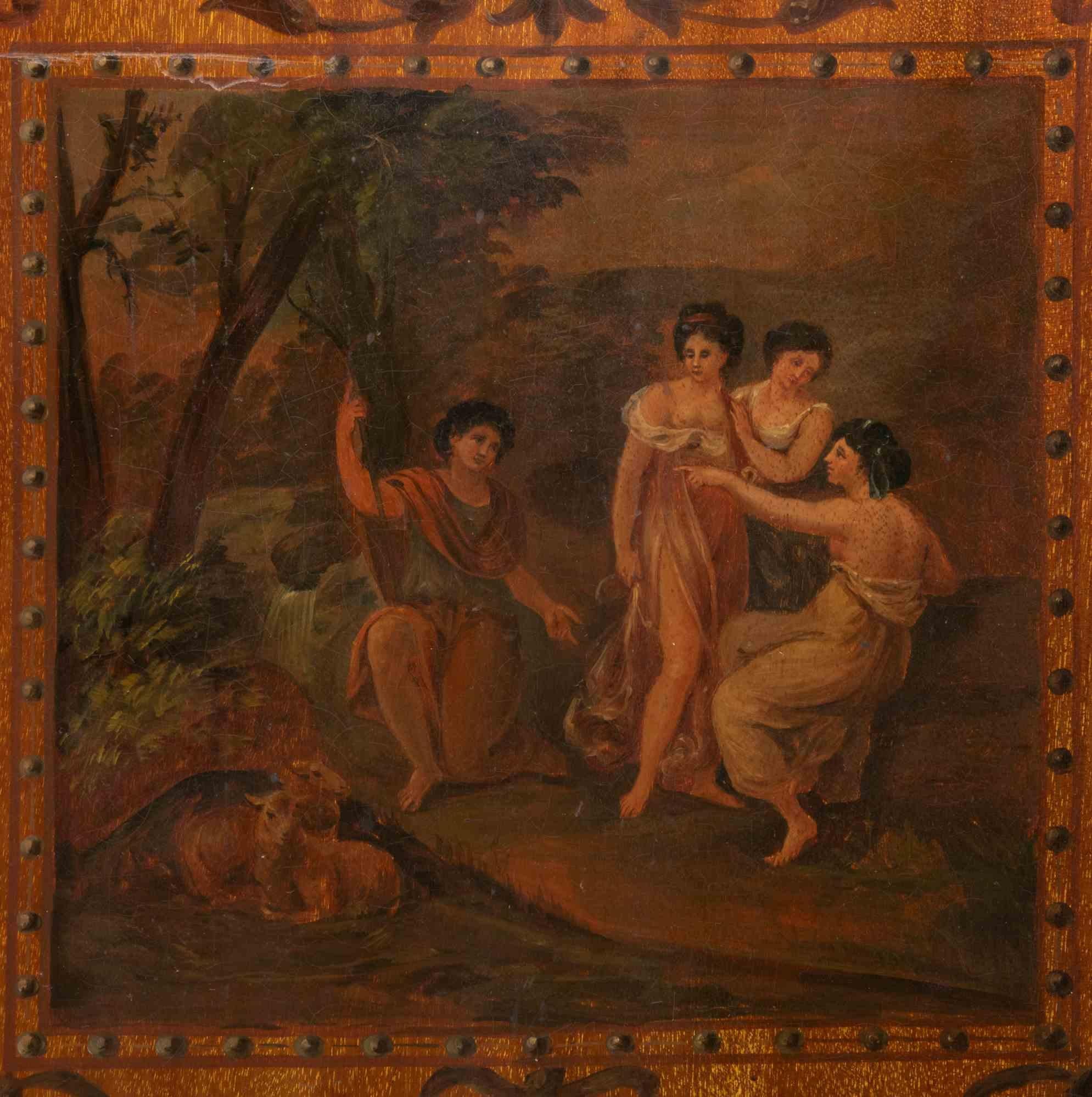 XVIIIe siècle et antérieur Écran néoclassique ancien à trois panneaux, Italie, 18ème siècle en vente