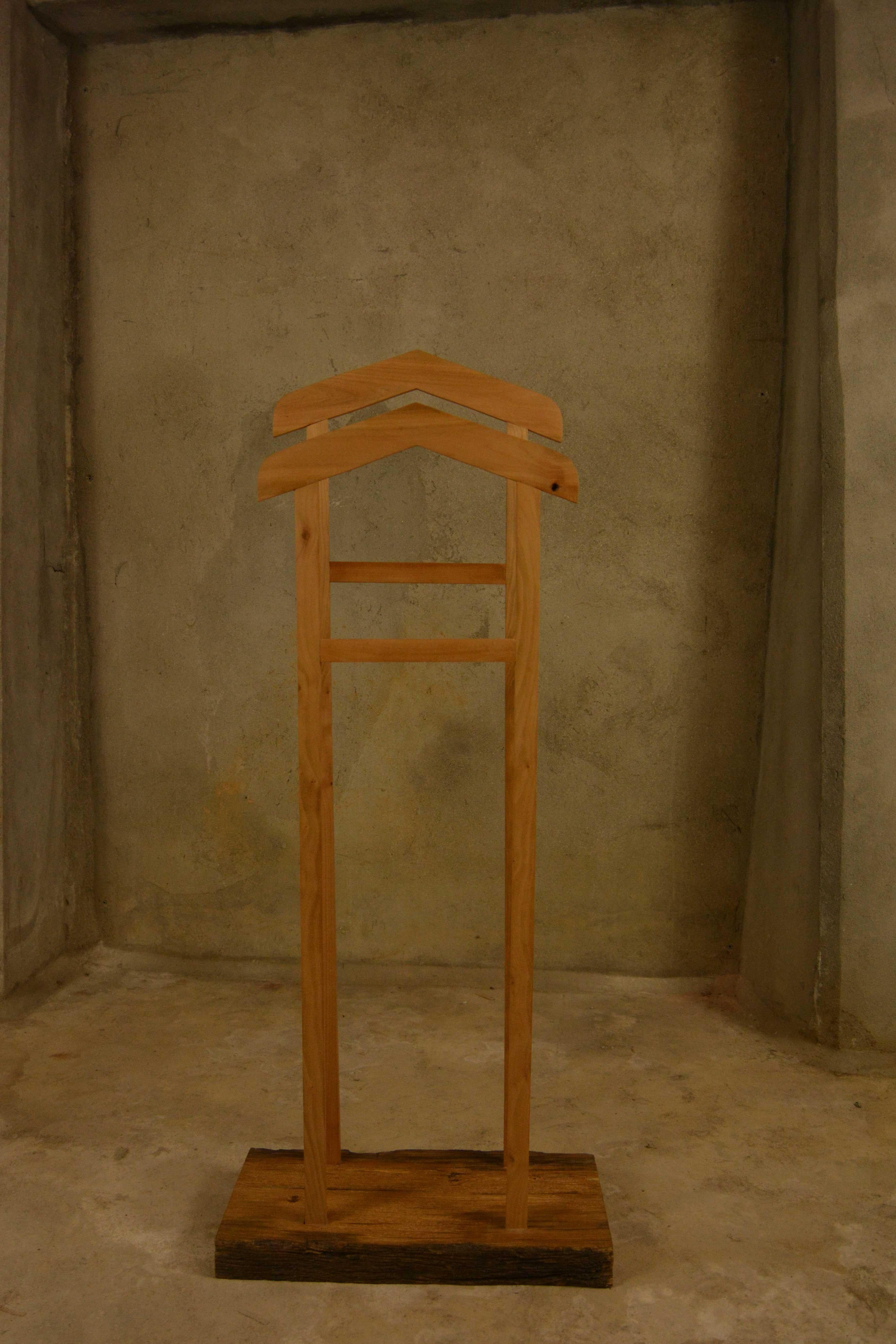 Ancient Normandy Oak New Designed Coat Rack by Timothée Musset In New Condition In Geneve, CH