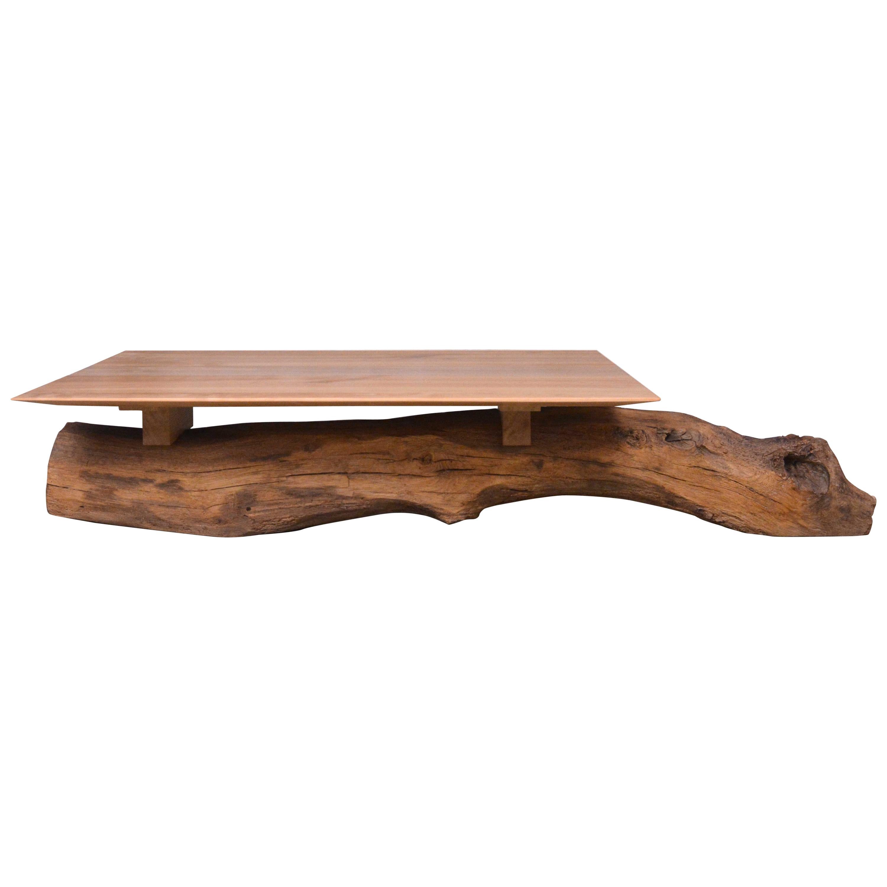 Ancient Normandy Oak New Designed Side Table by Timothée Musset