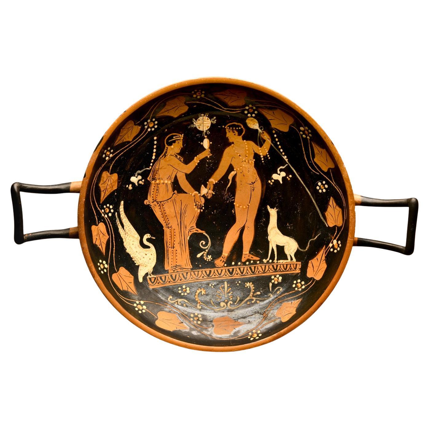 Ancient Paestan Red-Figure Kylix en vente