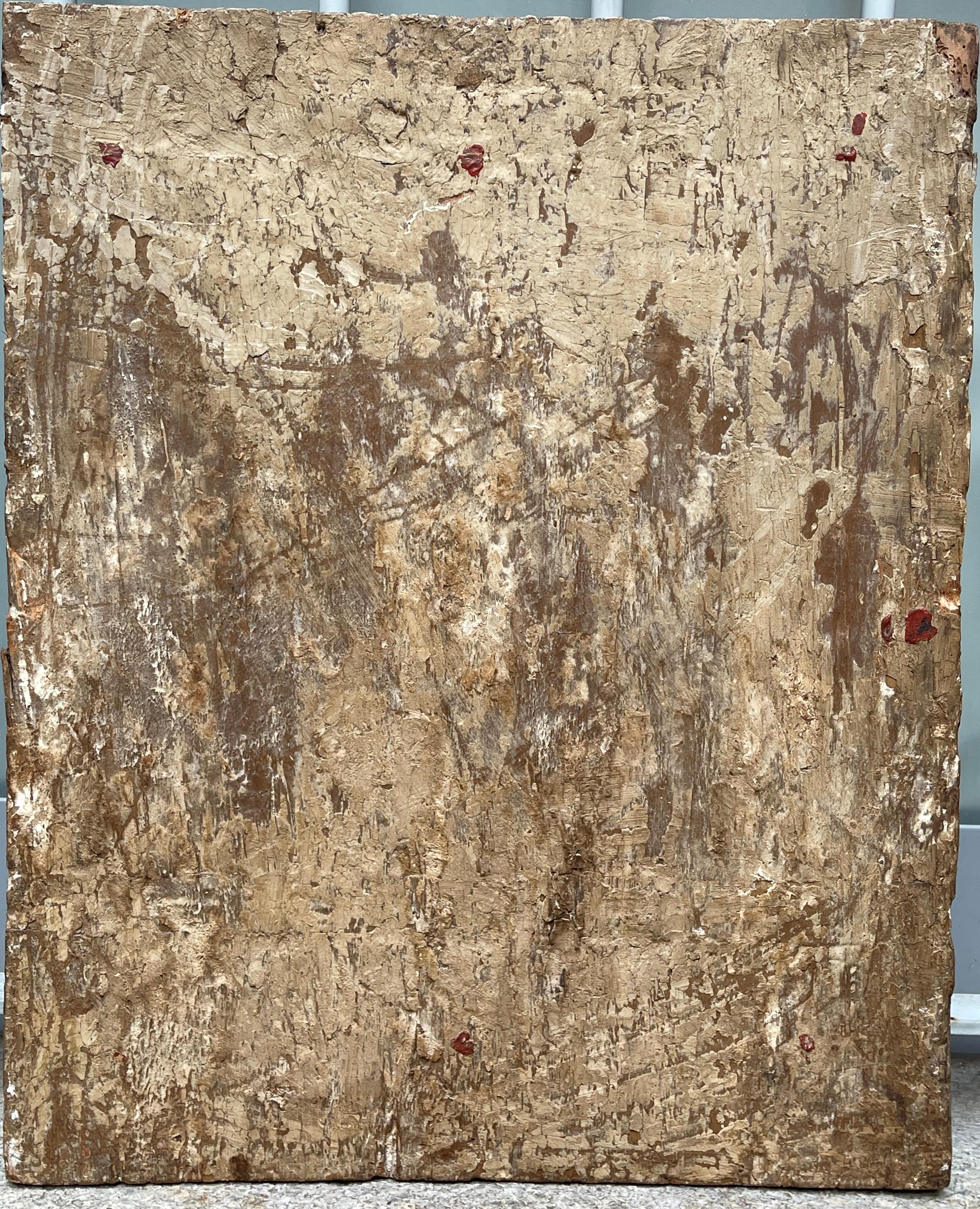 Antikes Gemälde, Öl auf Leinwand, Mystische Hochzeit der Heiligen Katharina, 16.
Ein meisterhaft ausgeführtes Gemälde, das einem Nachfolger von Innocenzo da Imola zugeschrieben wird. Es handelt sich um ein Gemälde aus dem Jahr 1500, das antike