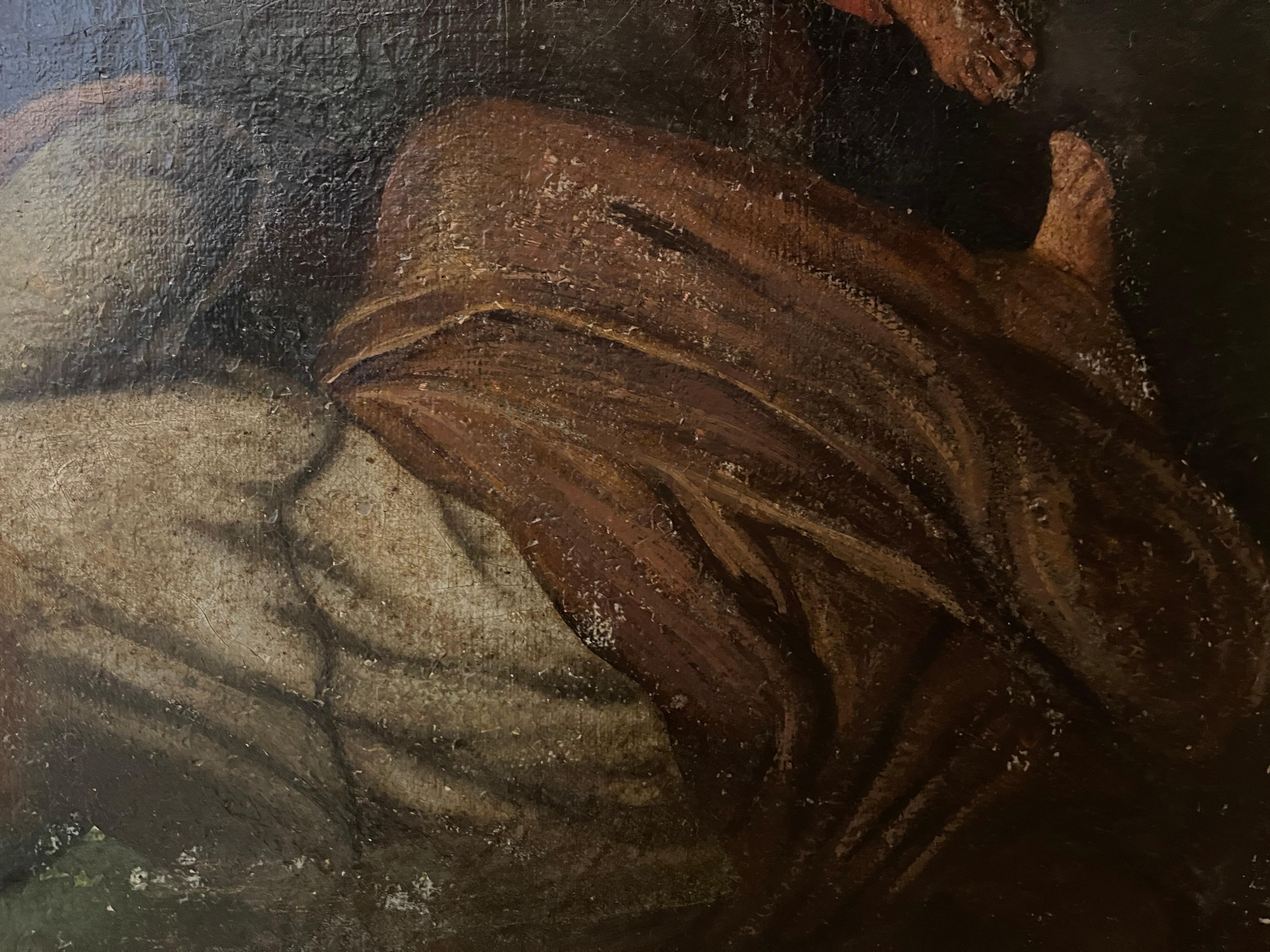 Pittura antica, La Passione, Circolo di Giuseppe Vaccaro, XIX In condizioni buone in vendita a Monza, IT