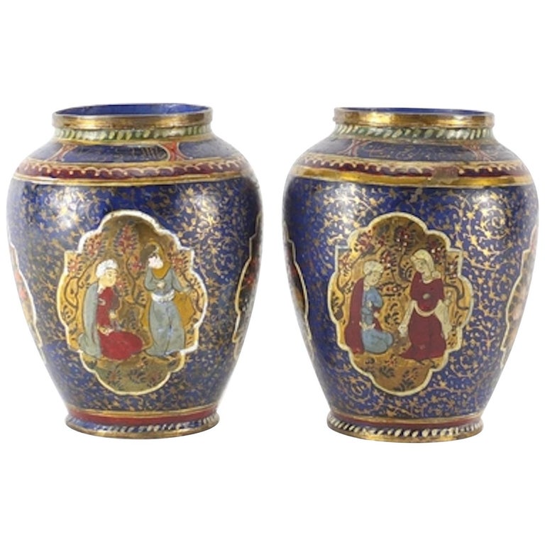 Ancient Pair Of Islamic Vases End Of 19th Century For Sale At 1stdibs