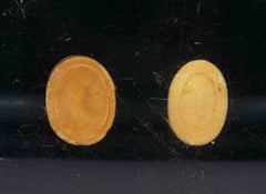 Ancient Pair of Neoclassical Cameo Intaglios with Plexiglass Case, 19th Century