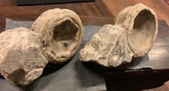Ancient Pair of Stoups, Stone Basins, Drinking Fountains, 17th Century, Italy
