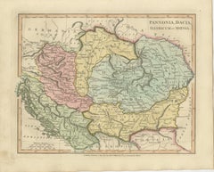 Ancient Pannonia & Dacia Map — Roman Balkans Provinces, Wilkinson 1823