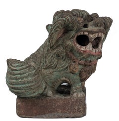 Ancient Pho Dog Sculpture, Chinese Manufacture, 19th Century
