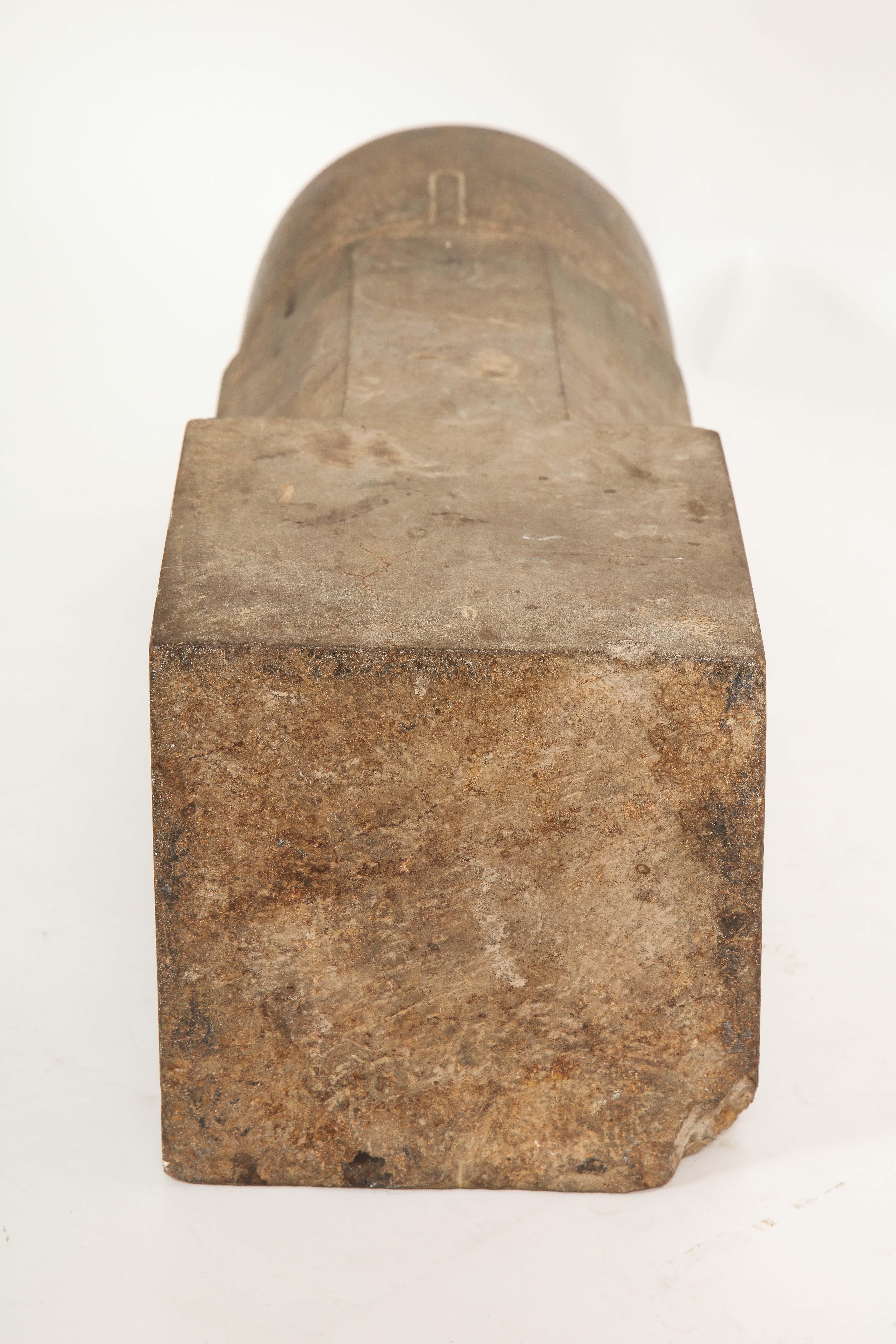 Ancient Polished Sandstone Lingam, Khmer, 12th-13th C., Angkor Period For Sale 9