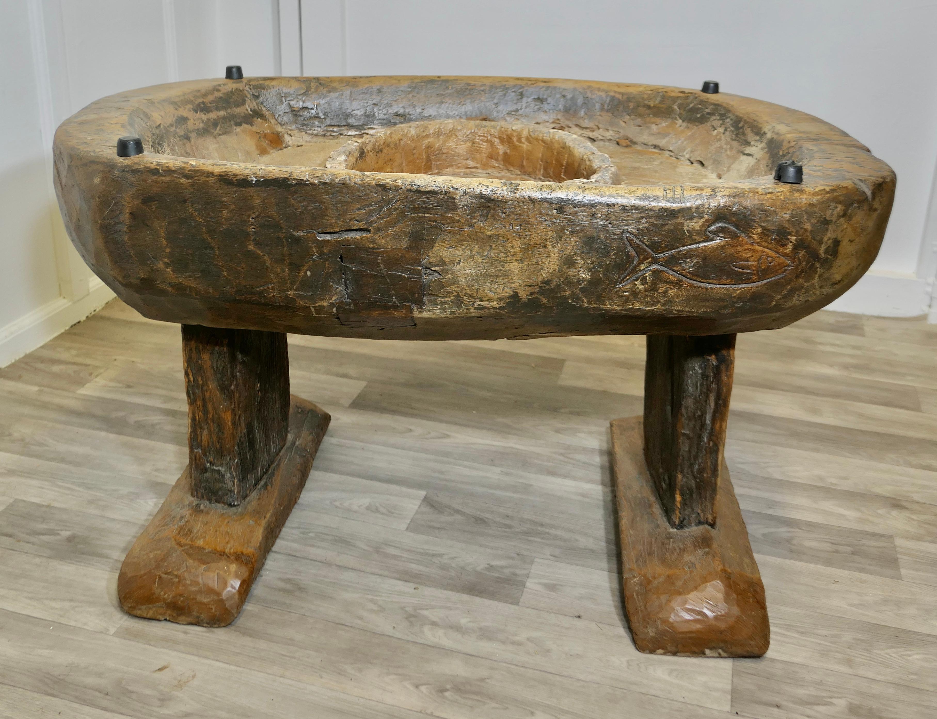 Ancient Preparation Table, Now Rustic Coffee Table For Sale 4