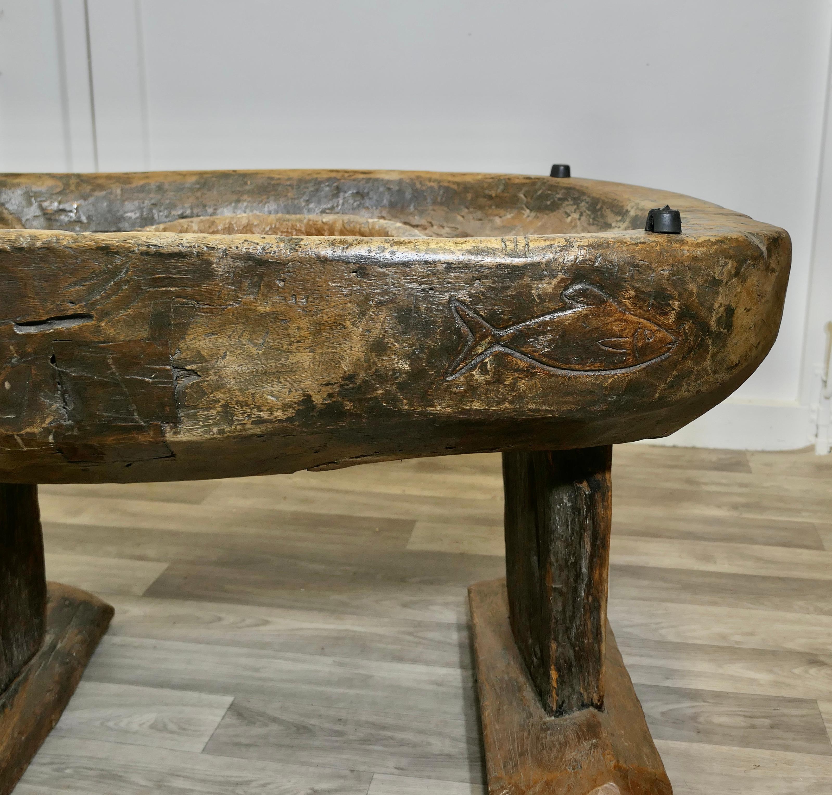 Ancient Preparation Table, Now Rustic Coffee Table For Sale 5