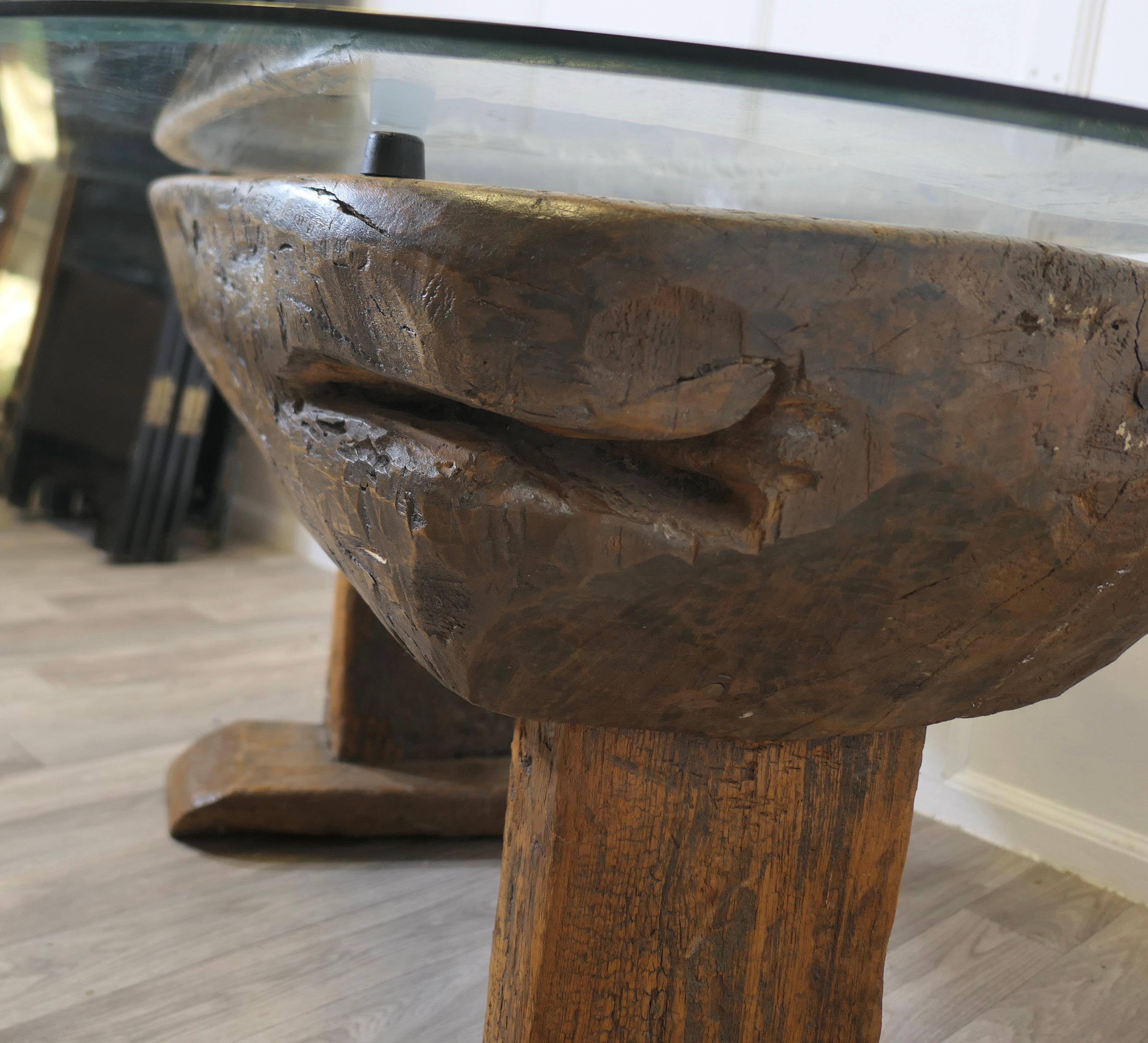 Ancient Preparation Table, Now Rustic Coffee Table For Sale 7