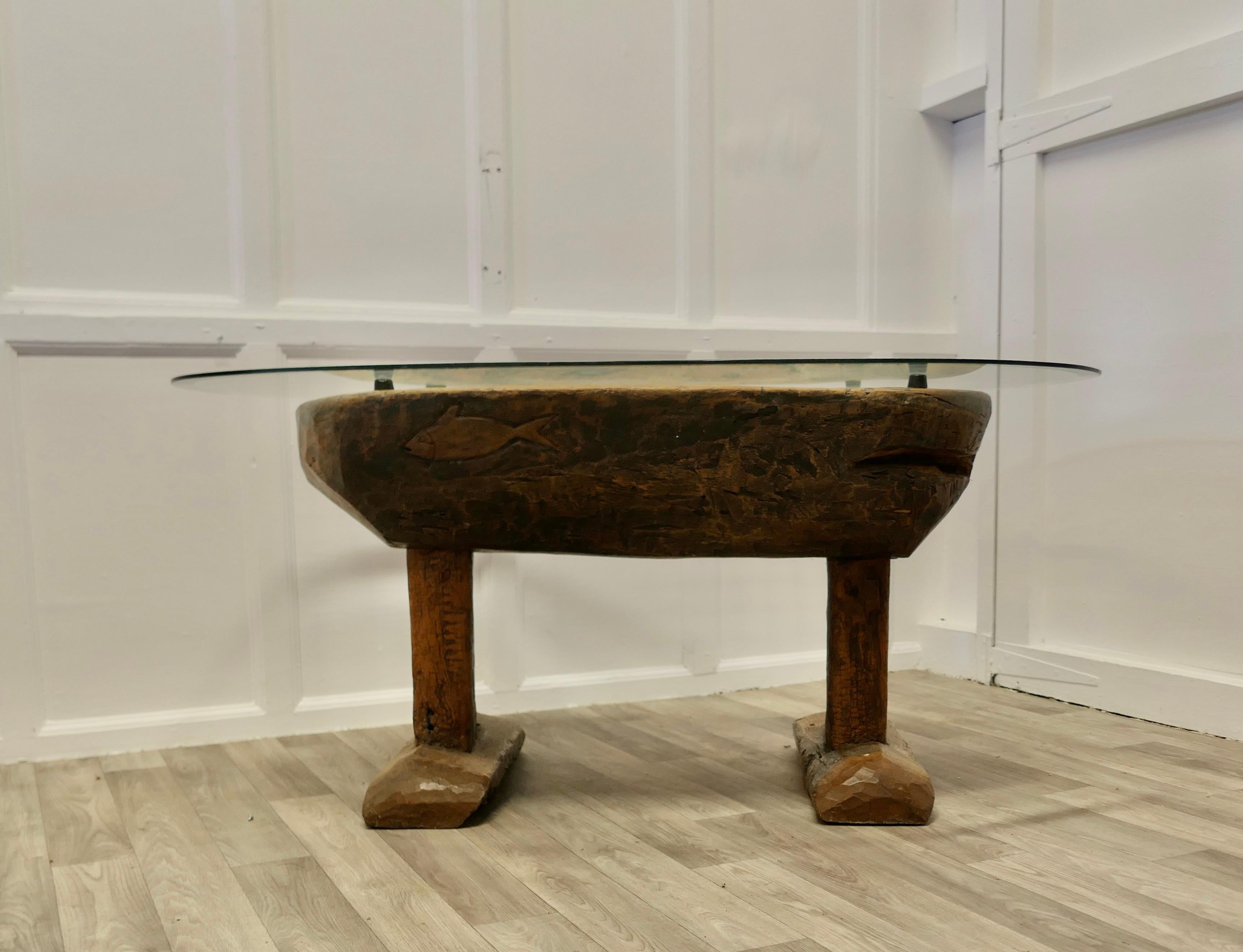 Ancient Preparation Table, Now Rustic Coffee Table For Sale 1