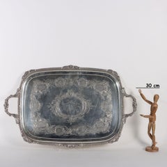 Ancient Rectangular Tray London '900 Table Set Silverware