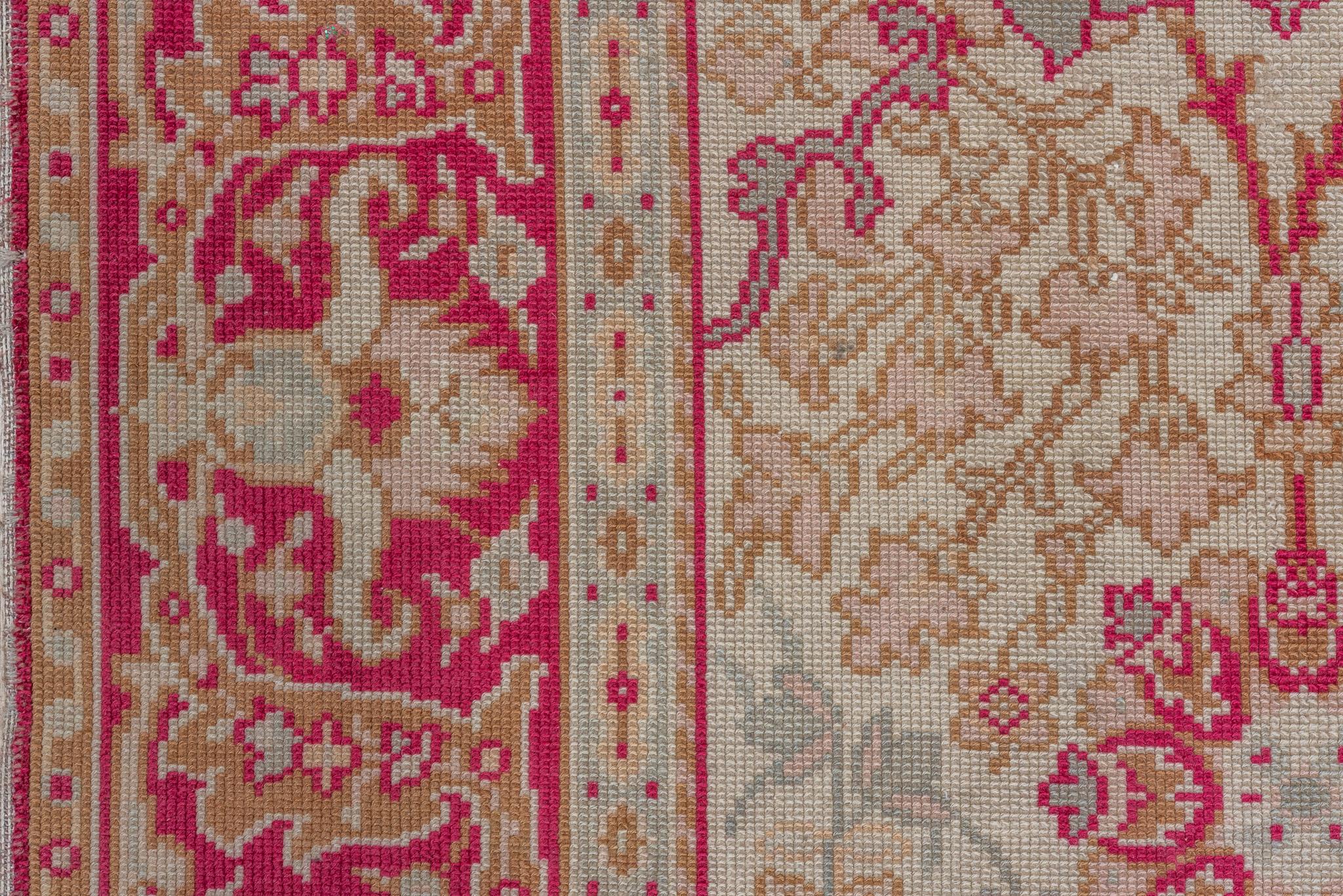 Alter roter Oushak 1940 (20. Jahrhundert) im Angebot