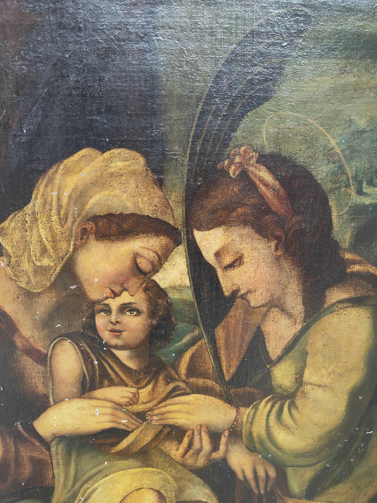 Peinture religieuse ancienne du 17e siècle en vente 1