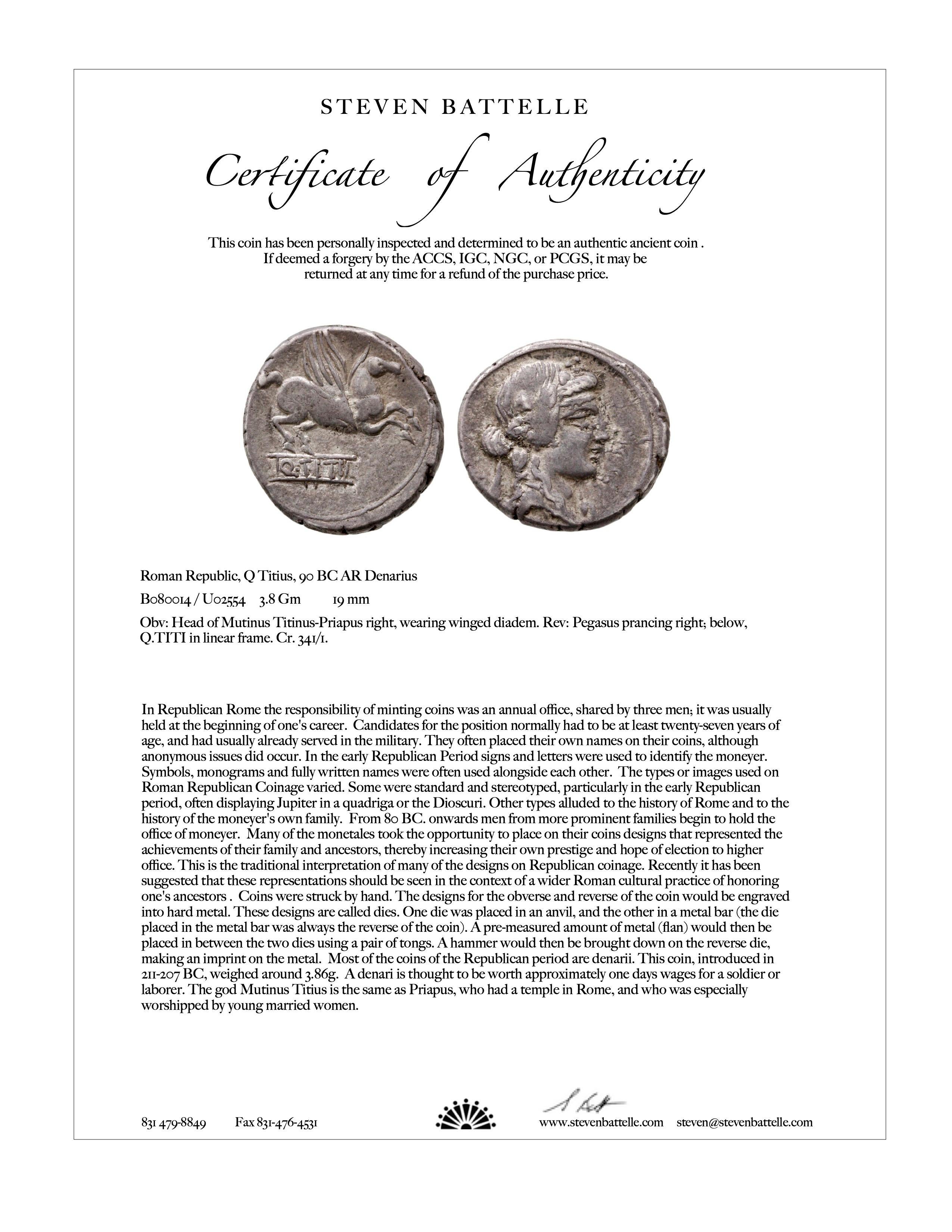 Ancient Roman 1st Century BC Pegasus Coin 18K Gold Pendant 4