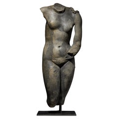 Ancient Roman, 2nd Century AD. Torso of Venus in Thassos marble