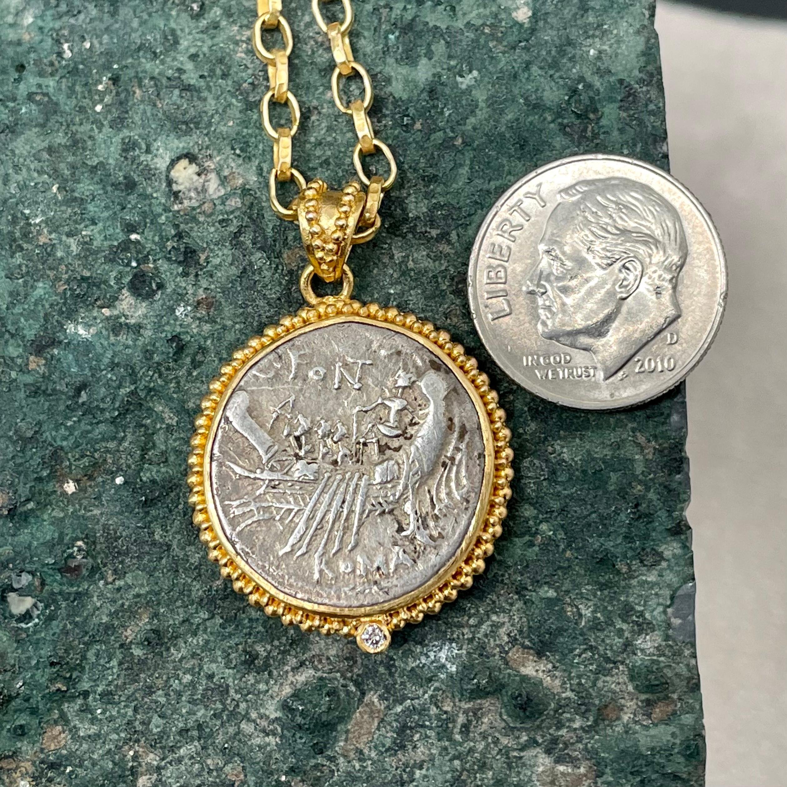 ancient coin pendant
