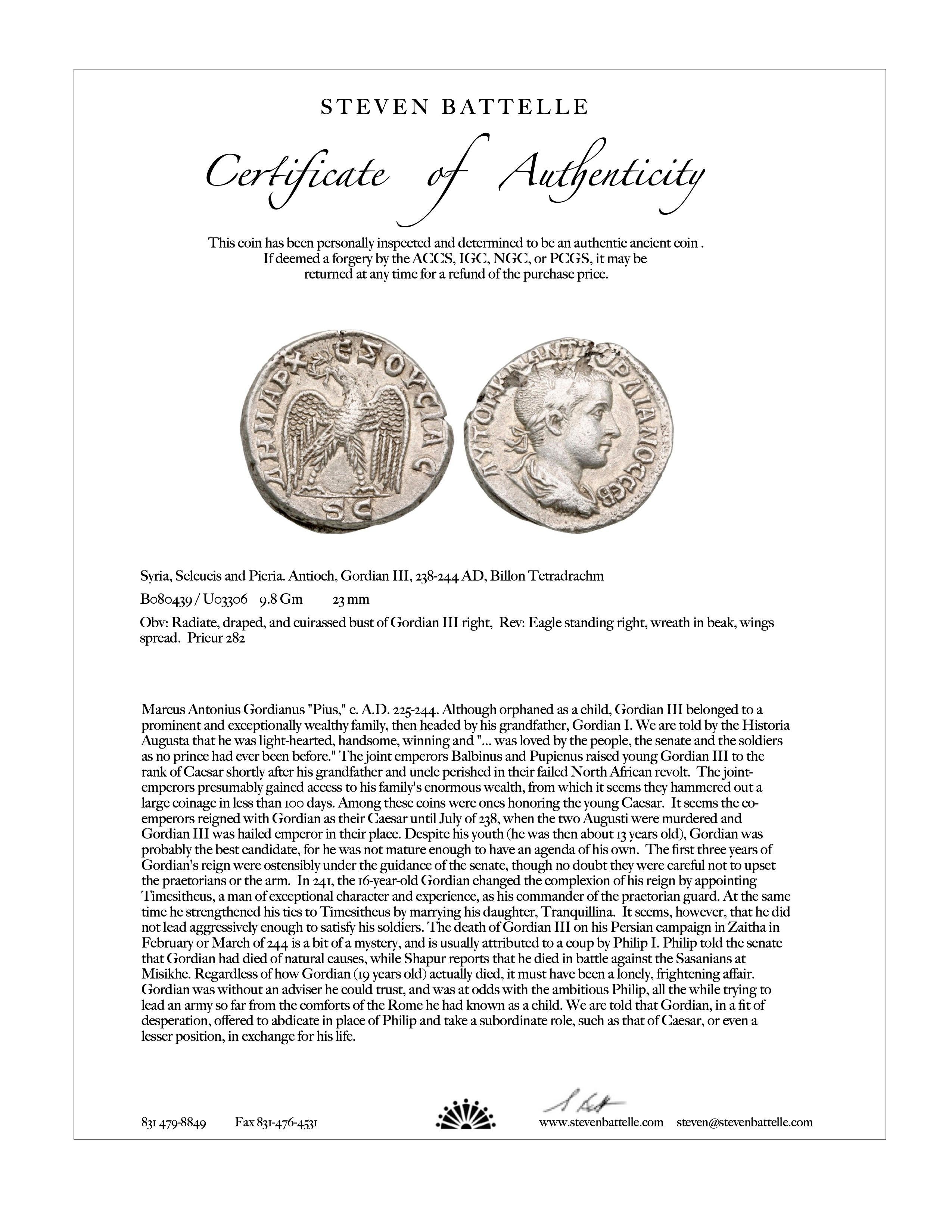 Ancient Roman 3rd Century Eagle Coin 18K Gold Pendant 2