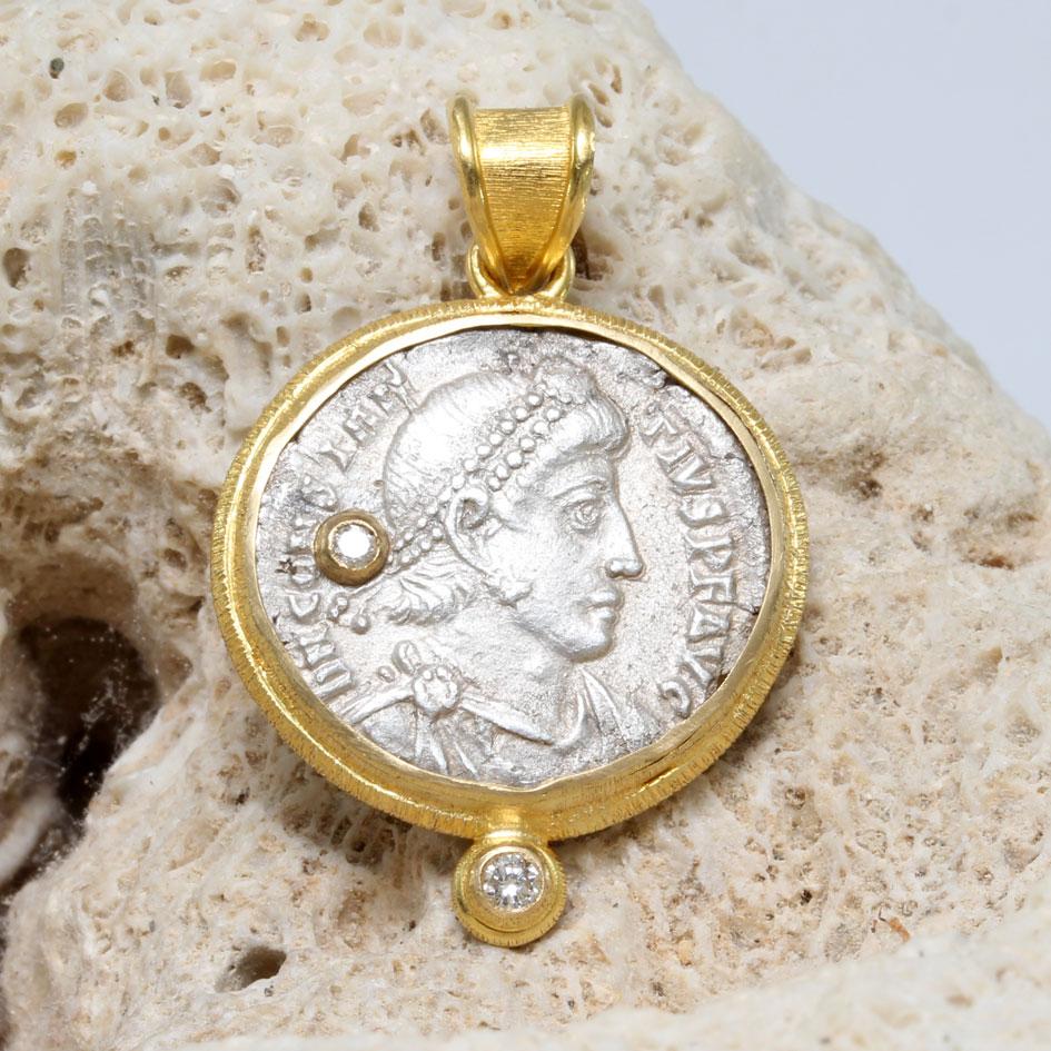 Une authentique pièce d'argent 