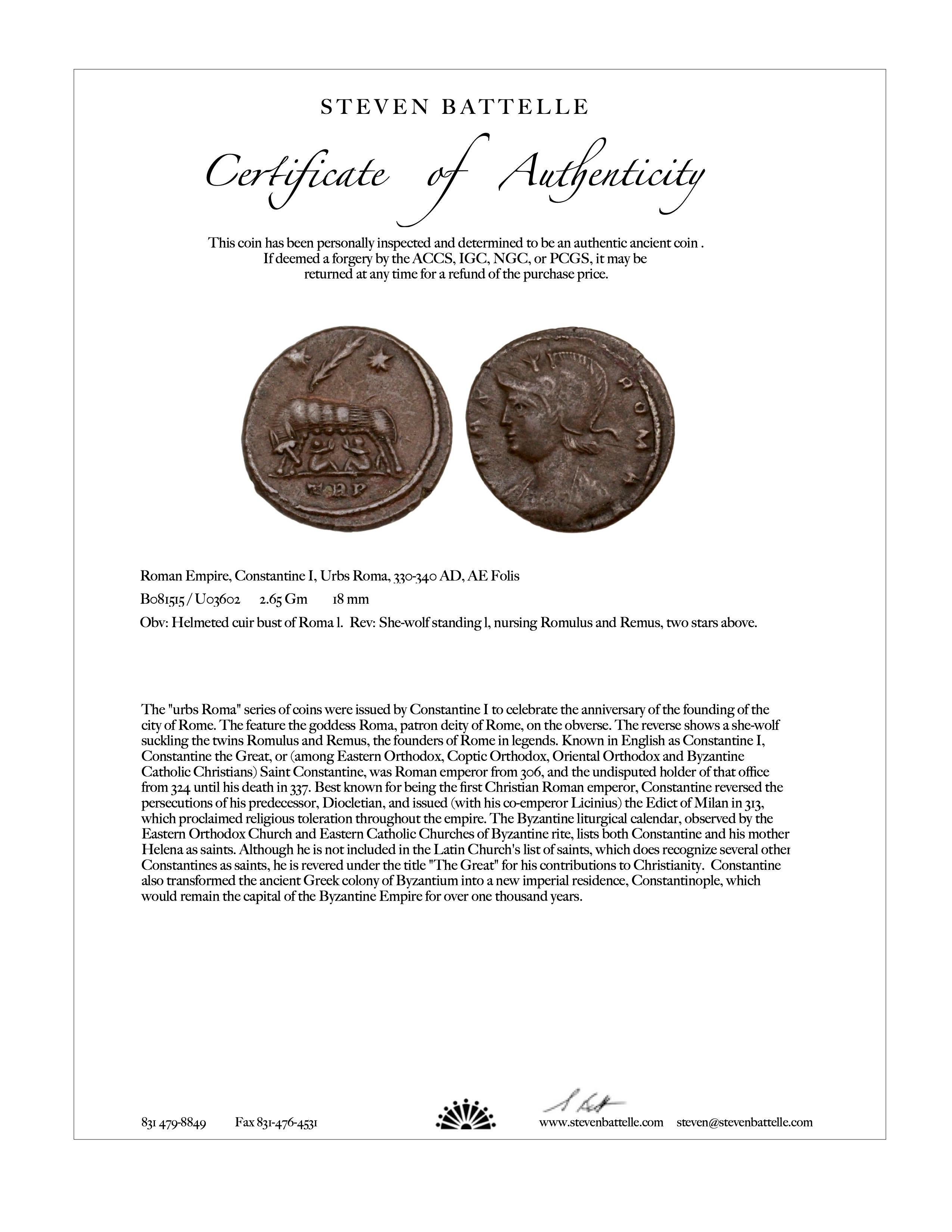 Pendentif romain antique Romulus et Remus du 4e siècle de notre ère en or 18 carats 9