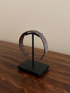 Ancient Roman Bronze Bracelet on Custom Steel Museum Mount