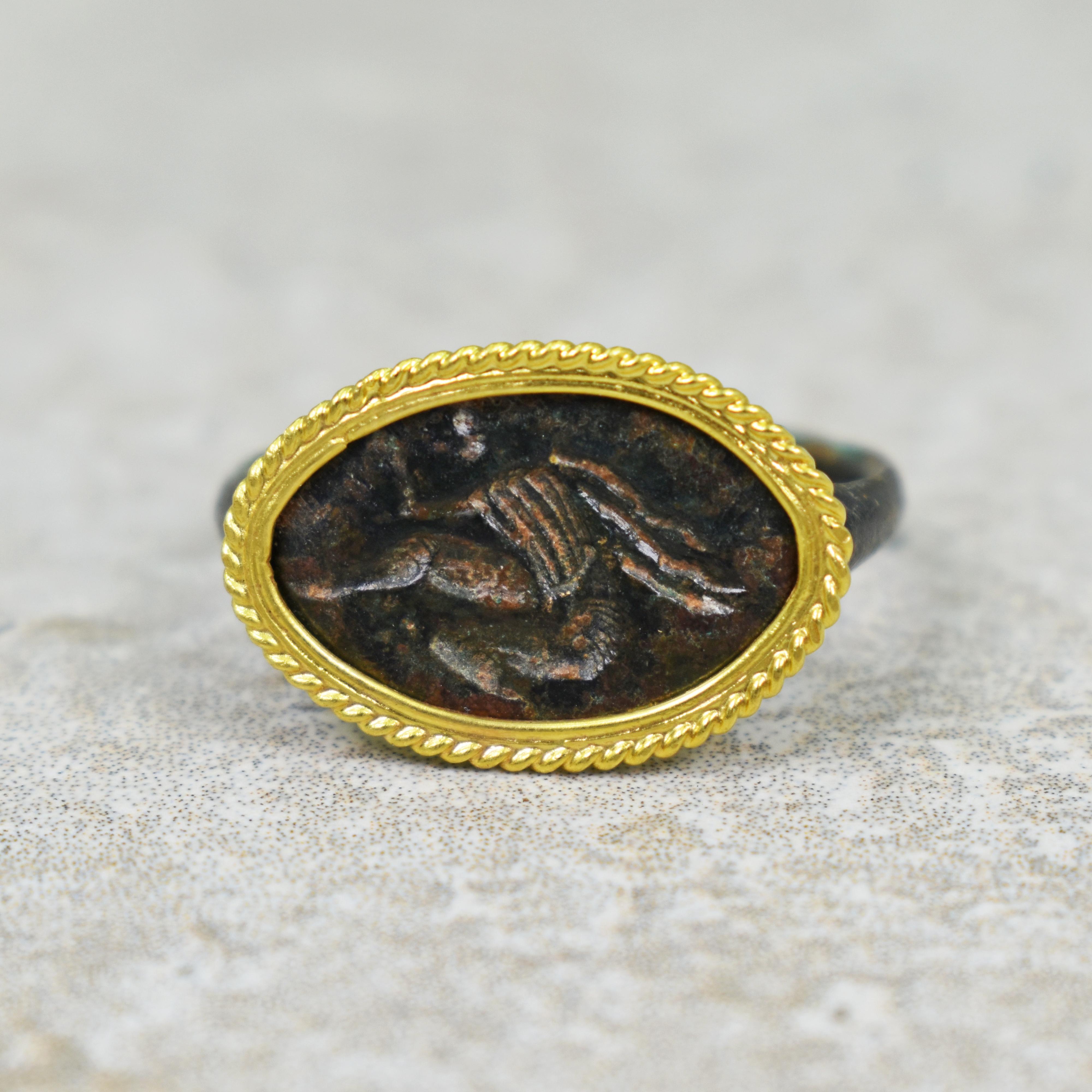 anneau romain en bronze