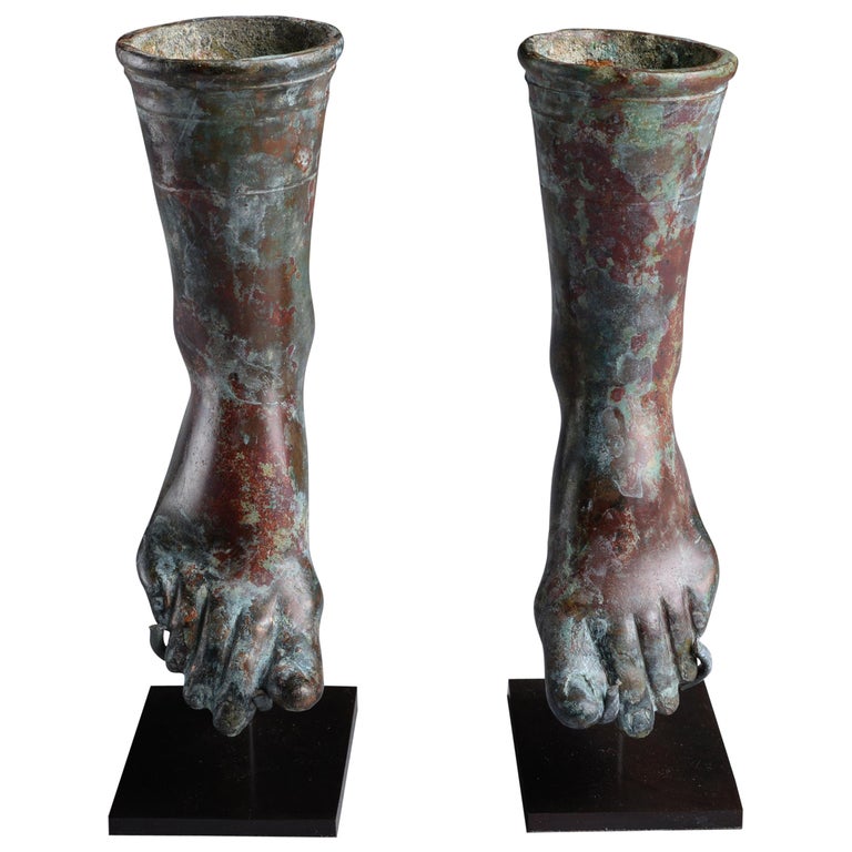 Ancient Roman Bronze Feet, 100 AD For Sale at 1stDibs roman feet