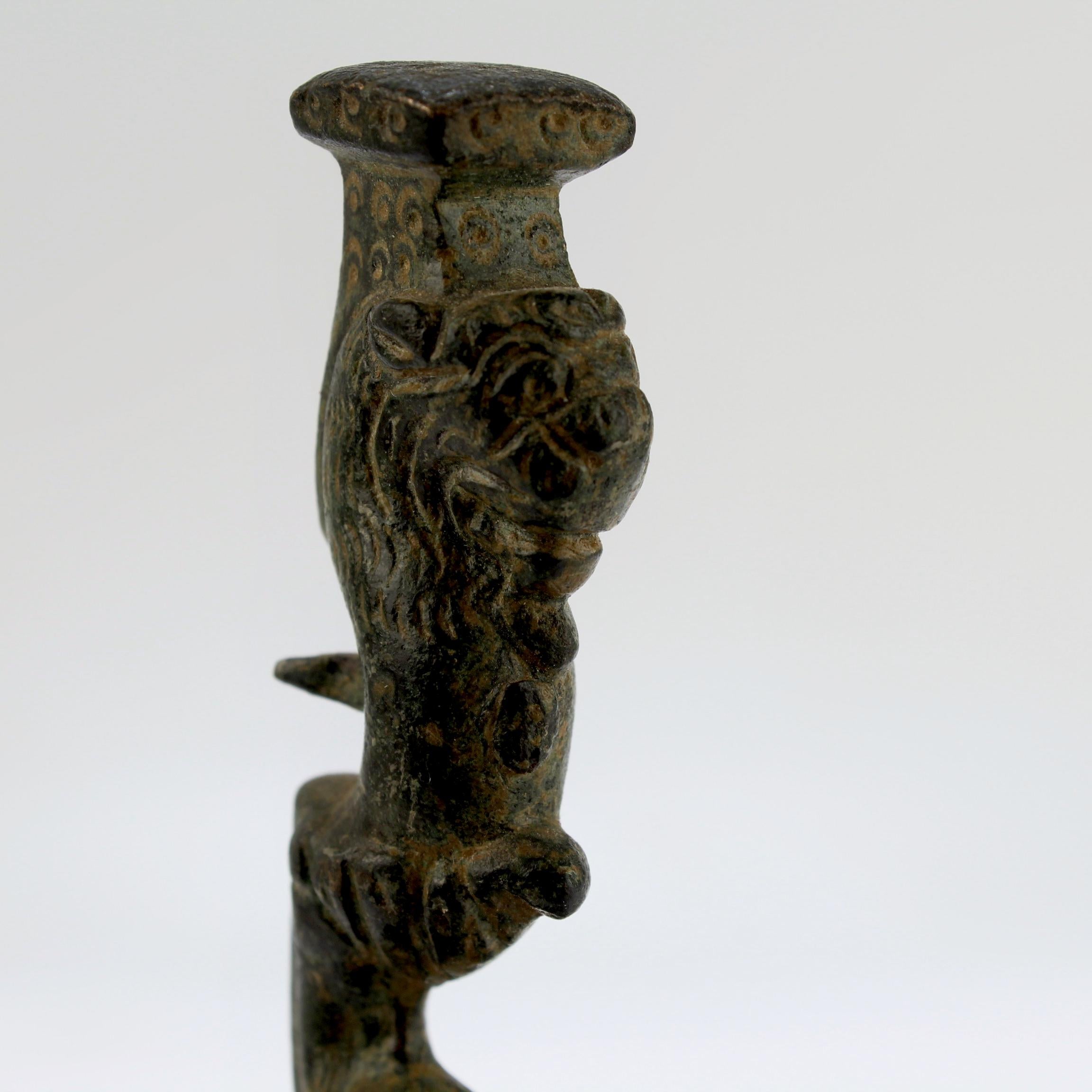 Ancient Roman Bronze Leg or Artifact / Element In Good Condition For Sale In Philadelphia, PA