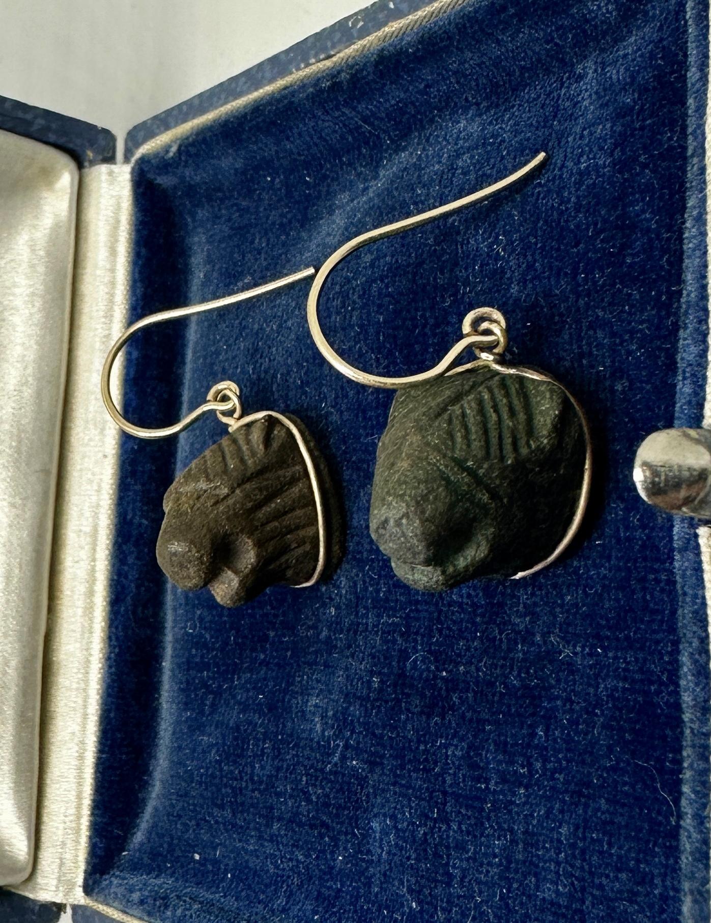 Boucles d'oreilles Lion en bronze de l'Antiquité romaine 1er-2ème siècle ADS Or 14 carats en vente 5