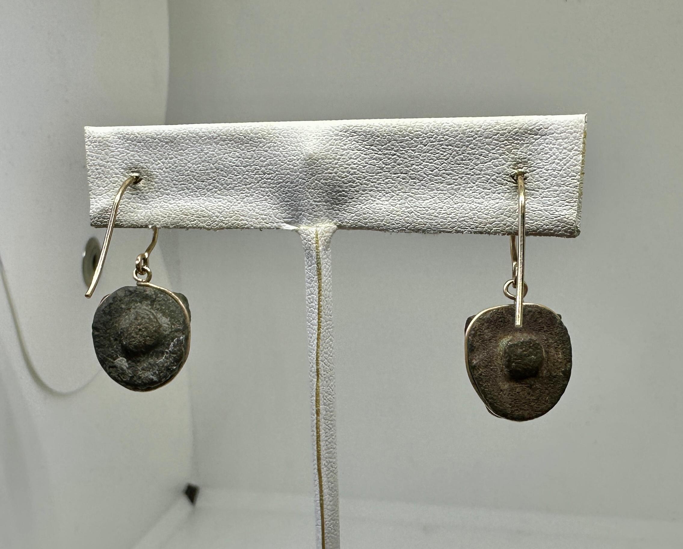 Boucles d'oreilles Lion en bronze de l'Antiquité romaine 1er-2ème siècle ADS Or 14 carats en vente 7