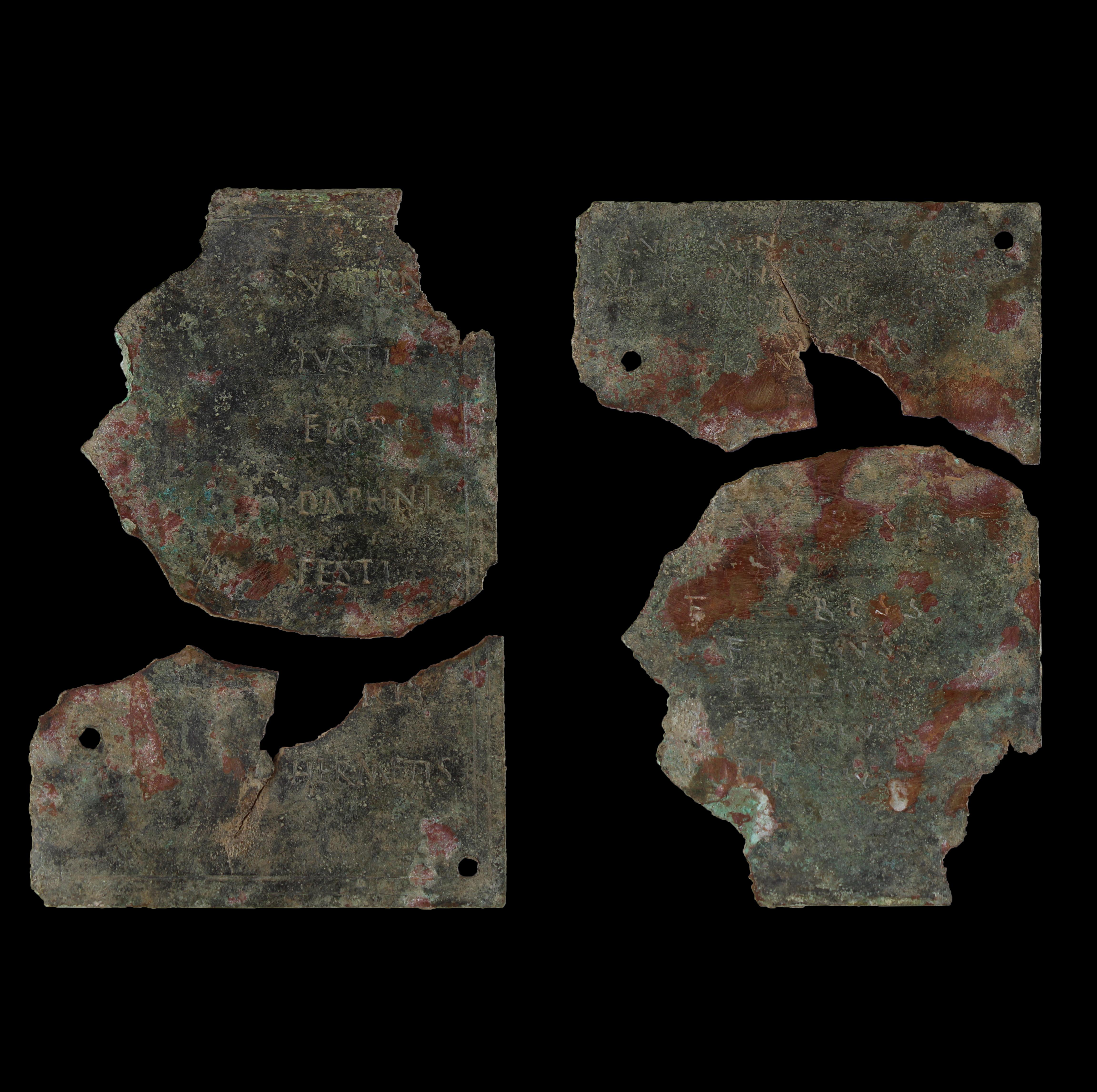 ITEM: Military diploma (fragment)
Material: Bronze
CULTURE: Roman
PERIOD: 122 A.D, Hadrian period
DIMENSIONS: 135 mm x 90 mm, 74,4 gr
CONDITION: Good condition. Includes the publication.
PROVENANCE: Ex American Gallery, acquired in 2015. Ex