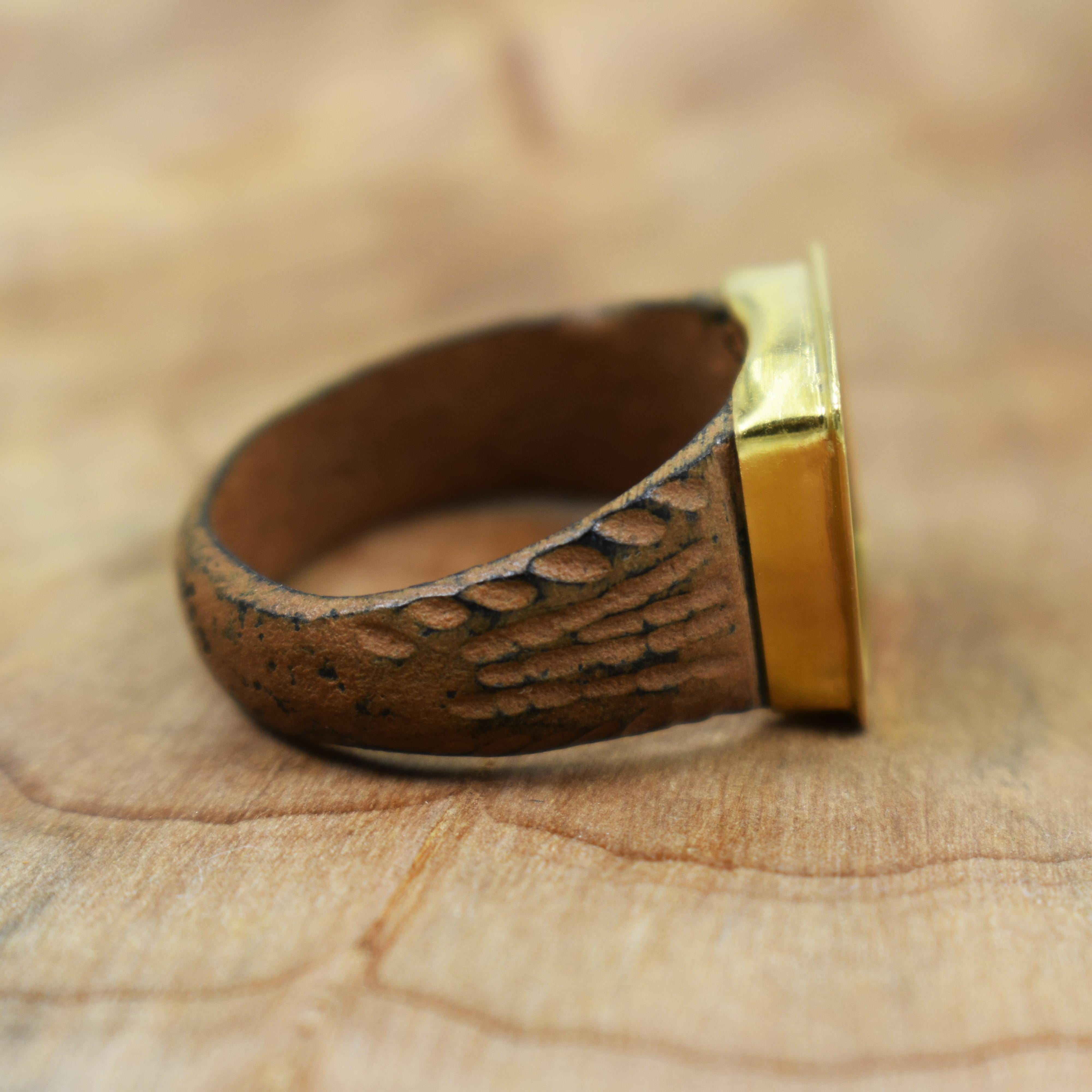 bronze gold ring