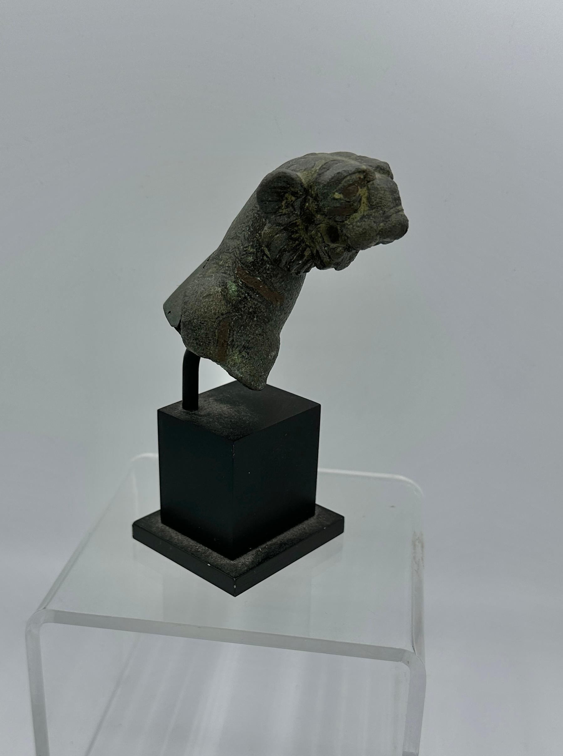 Ancient Roman Bronze Tiger circa 1st-2nd century AD Guarantee Rare For Sale 2
