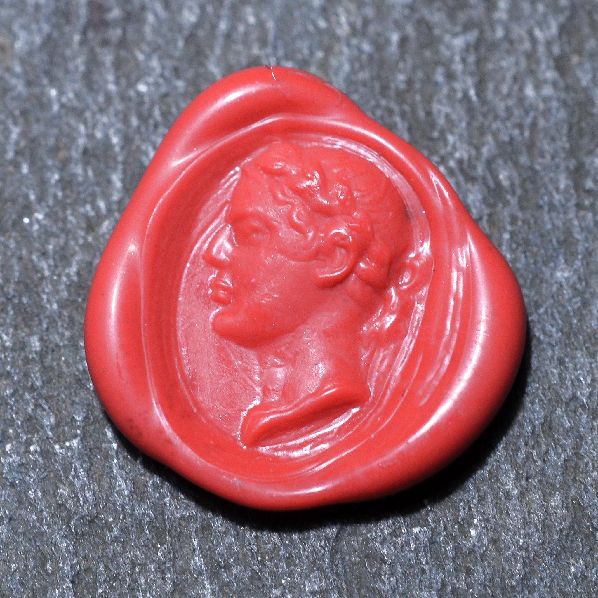 Ancient Roman Caesar Augustus Intaglio Signet Ring 1