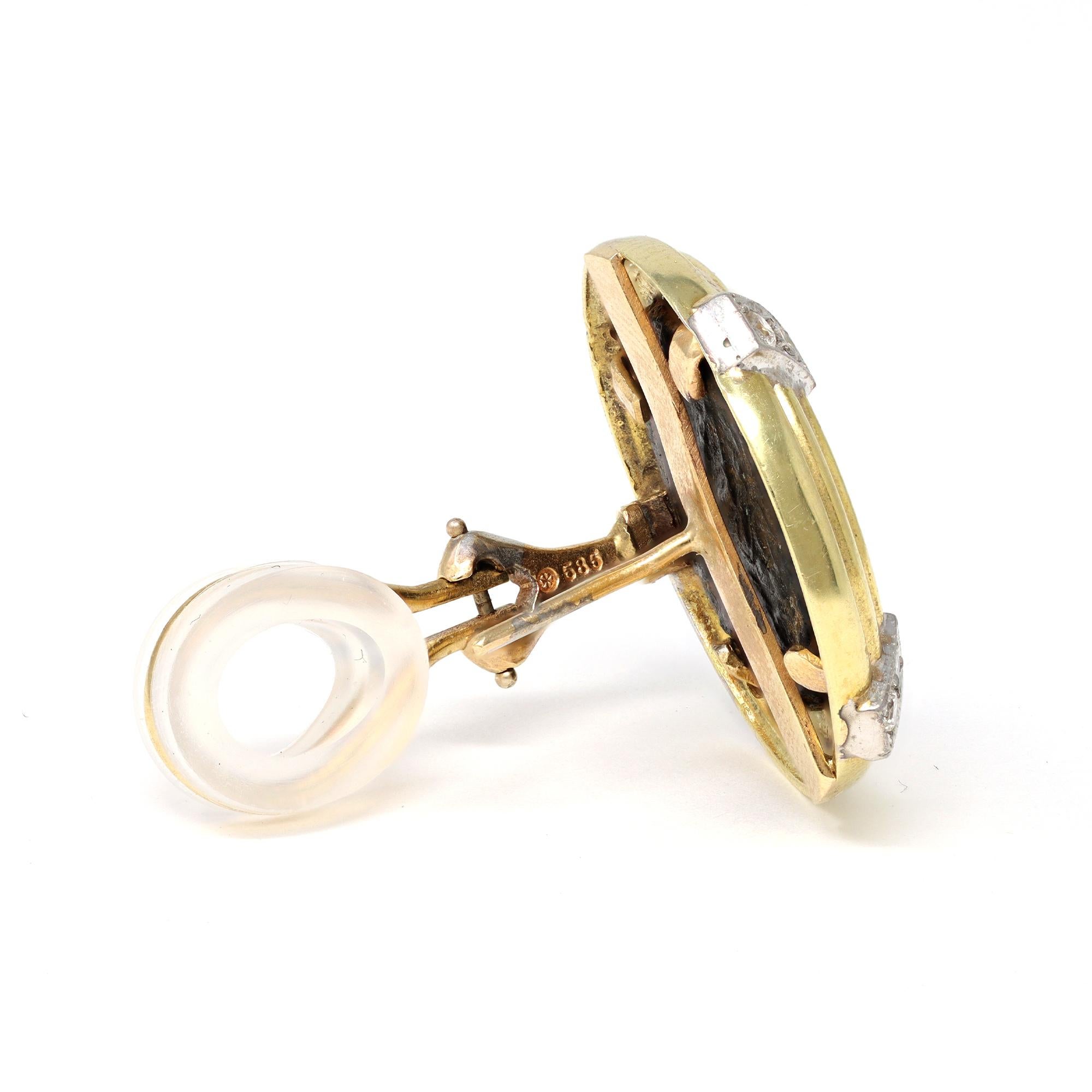 roman clip on earrings
