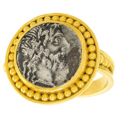 Ancient Roman Coin Ring Hi-Karat
