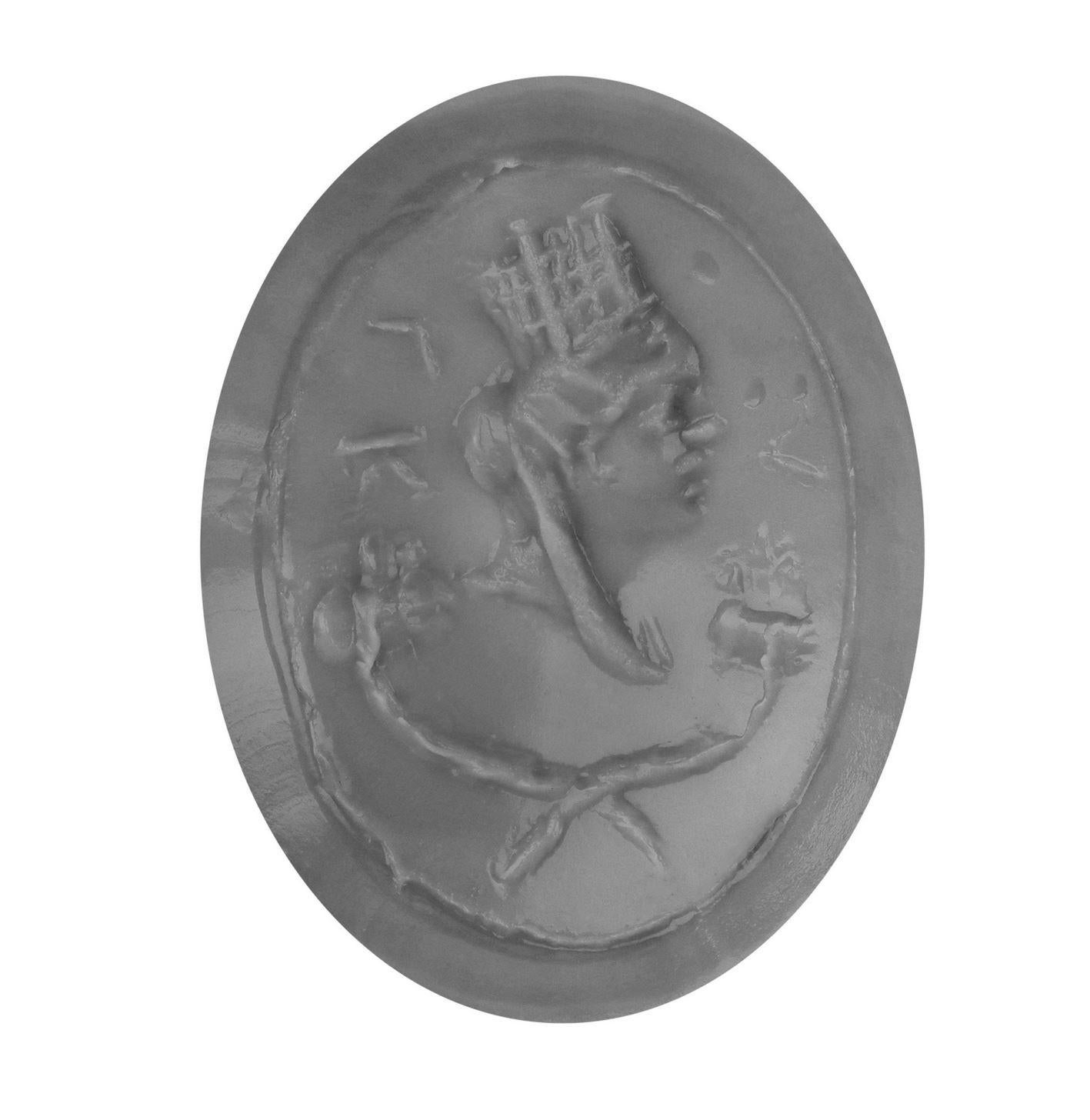 Antica incisione romana in corniola di Fortuna, circa metà del II-metà del III secolo ADS. In condizioni buone in vendita a London, GB