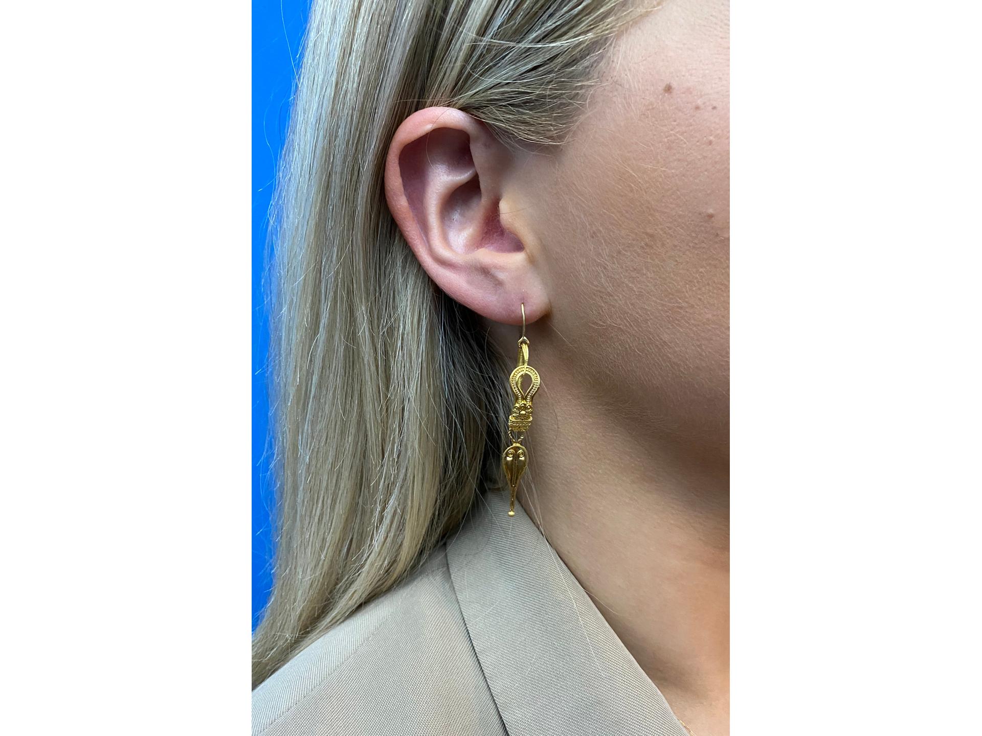 roman gold earrings