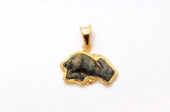 Ancient Roman Empire Rabbit trimmed in 21K (pendant only)