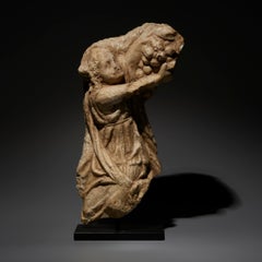 Ancient Roman Fragment of Relief in Marble