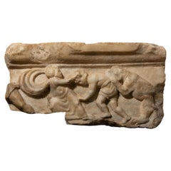 Ancient Roman Fragment with Damnatio ad Bestias