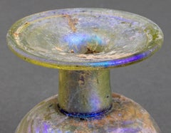 Ancient Roman Glass Ampullae or Ball Flasks, Set of Two