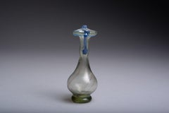 Ancient Roman Glass Bottle, 350 AD