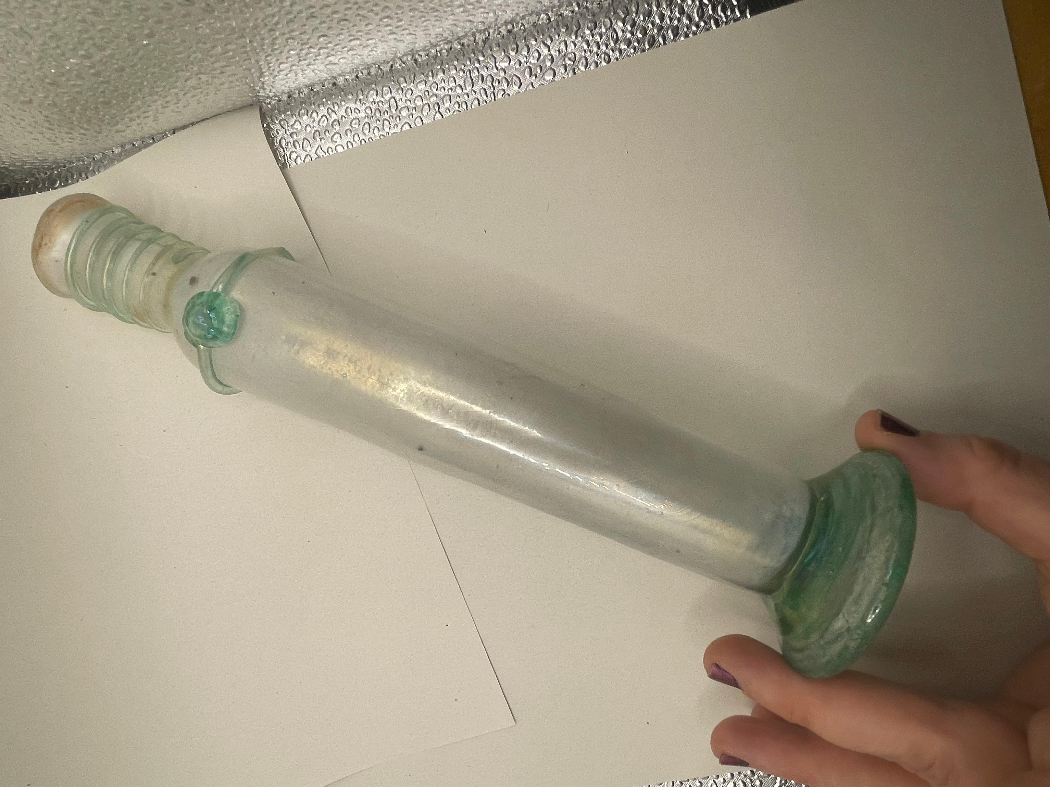 Antico vaso romano in vetro per bottiglie di profumo dell'Antica Roma in vendita 4