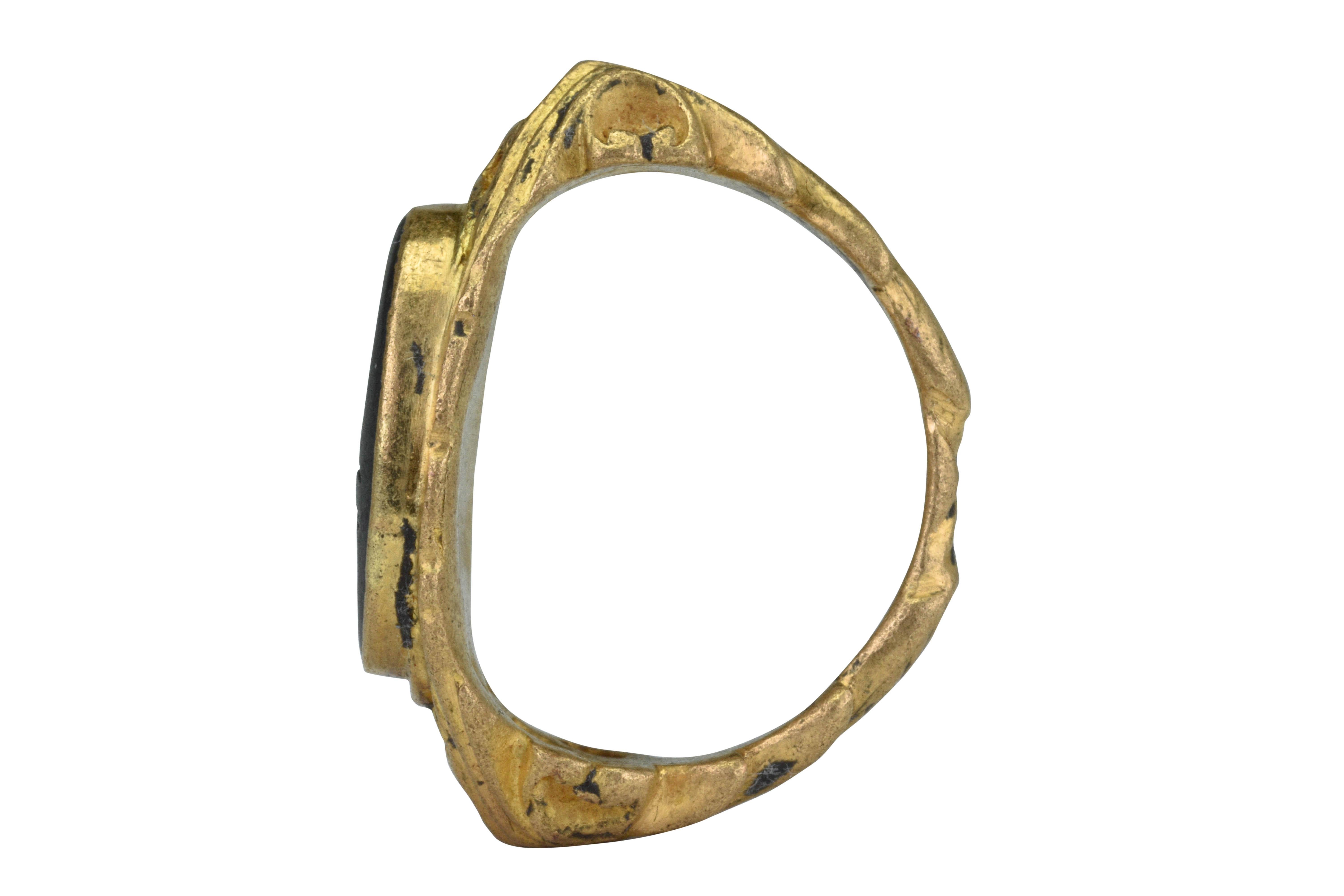 roman gold signet ring