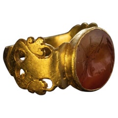 Ancient Roman Gold Ring with Intaglio of Sol Invictus Ref: 898014